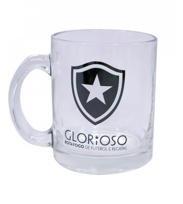 Caneca de Vidro 350 ml - Botafogo